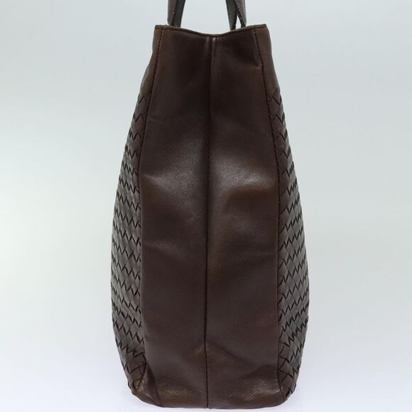 Bottega Veneta Intrecciato Hand Bag Leather Brown 146793 Auth 79721 - Picture 4 of 6